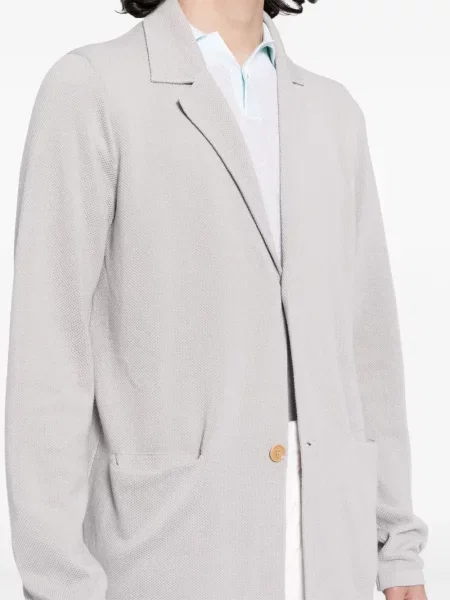 Cardigan Luciano Barbera cu rever gri