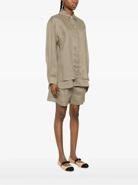 Cămașă Eleh plisată maro