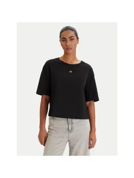 Armani Exchange Футболка Regular Fit чорний