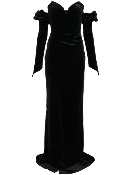 Rochie maxi Cristallini de costum negru