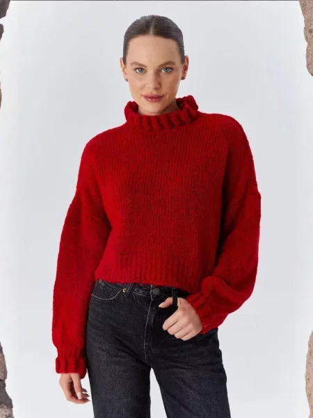 MixRay Pulover Pullover' rdeča