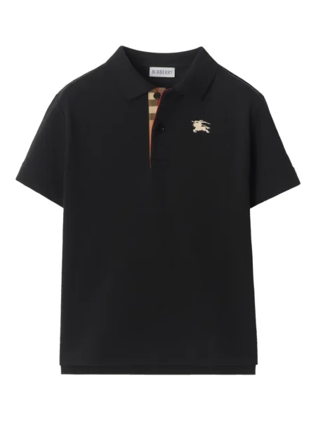 Koszulka polo dziecięca Burberry czarna