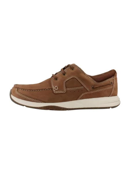 Pantofi Clarks din dantelă maro