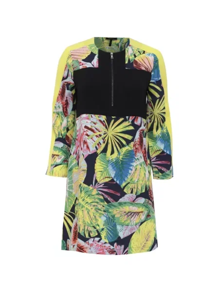 Raštuota atogrąžų mini suknelė Bcbg Max Azria juoda