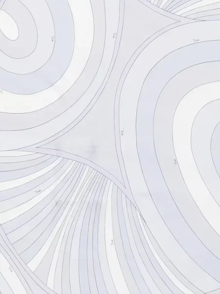 Fular Pucci cu imagine violet