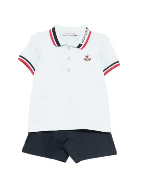 Szorty dziecięce Moncler Enfant niebieskie