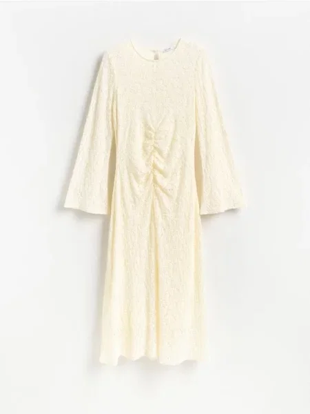 Reserved Rochie cu amestec de crem