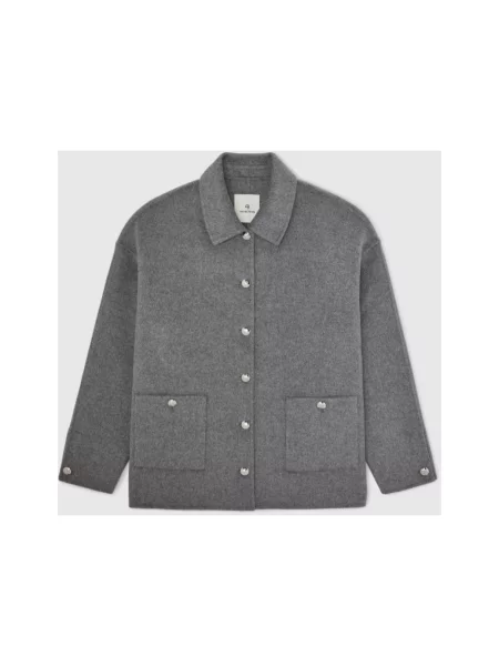 Kurtka Anine Bing wełniana szara