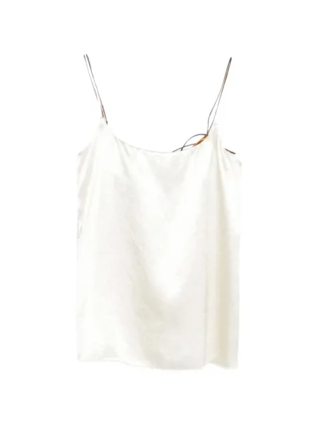 Satynowy top Alysi biały