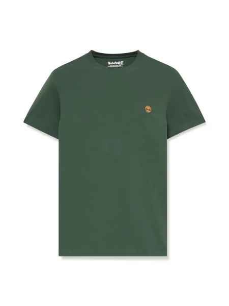 TIMBERLAND Tričko tmavě / tmavě zelená žlutá