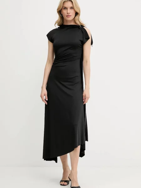 Victoria Beckham rochie maxi evazați negru
