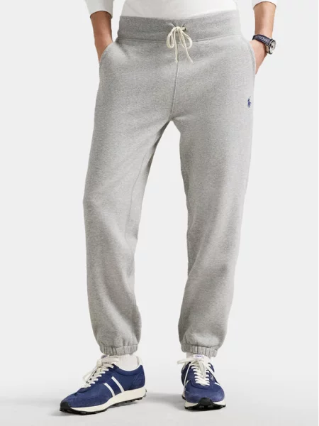 Dzianinowe spodnie Polo Ralph Lauren szare