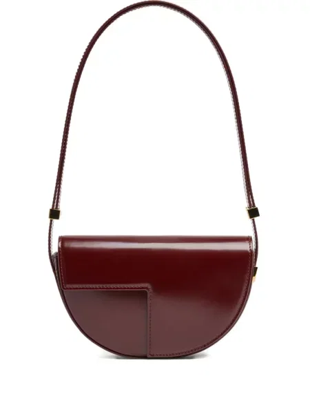 Kožna kožna torba Patou crvena