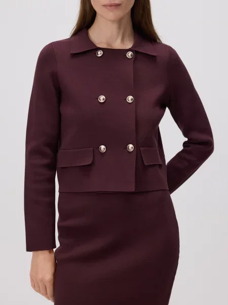 Reserved Кардиган з декоративними темно-фіолетовий фіолетовий