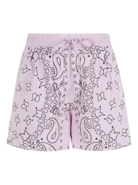 Pantaloni scurți Essentiel Antwerp cu imagine cu model paisley roz