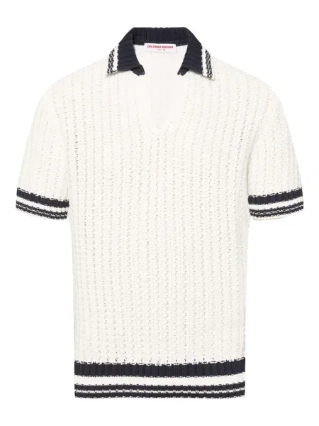 Pletená košile Orlebar Brown bílá