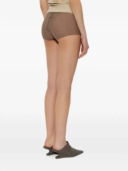 Pantaloni scurți Rick Owens stretch maro