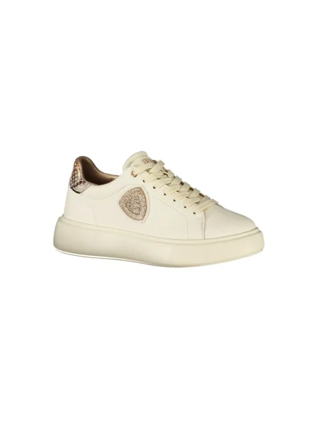 Sneakersy Blauer skórzane beżowe