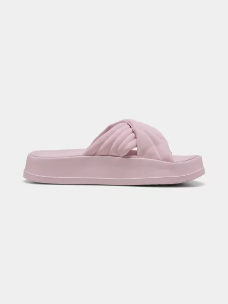 Шлепанцы Puma на платформе розовые