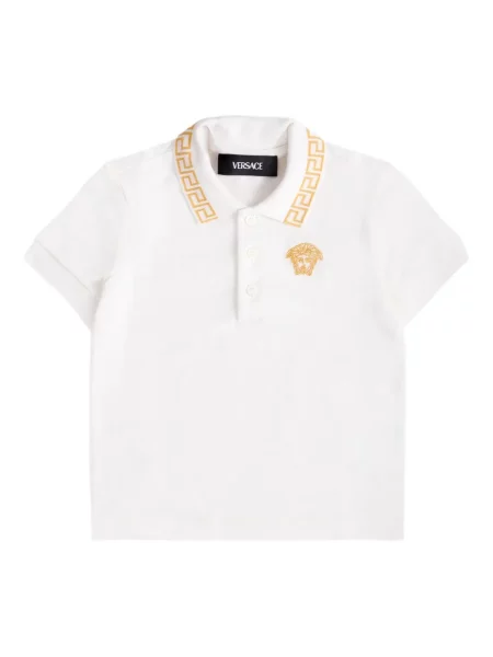 Koszulka polo dziecięca Versace biała