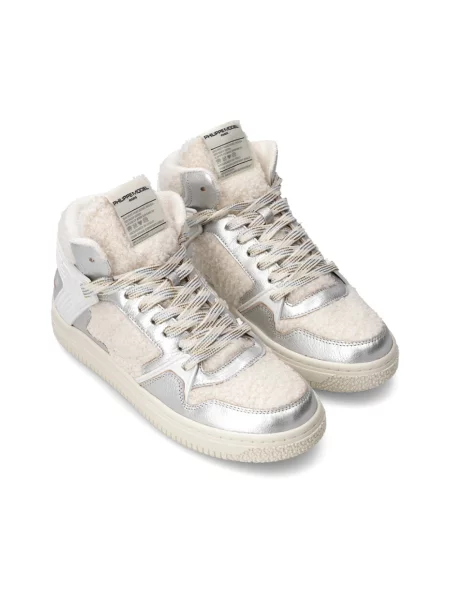 Sneakersy Philippe Model skórzane do tenisa białe