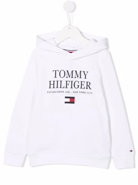Bluza z kapturem dziecięca Tommy Hilfiger biała