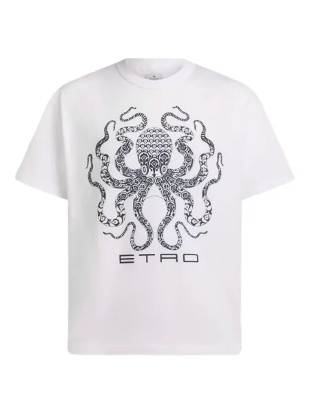 Tricou Etro cu imagine alb