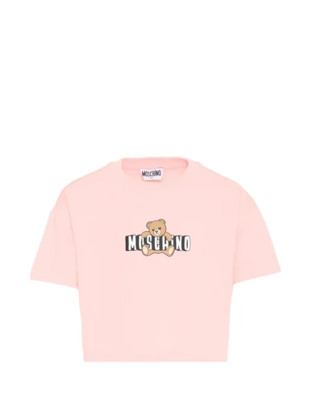 Koszulka dziecięca Moschino różowa