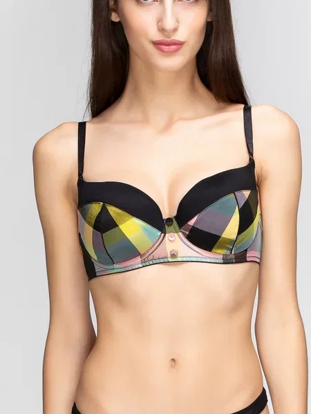 Бюстгальтер HUIT 8 Scottish_Queen мультиколор бавовна/поліамід