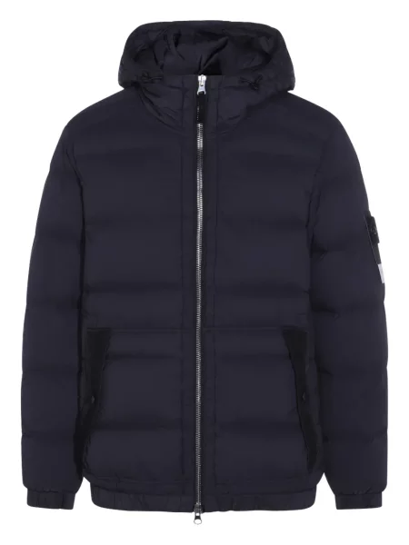 Kaput Stone Island s kapuljačom kamenje crna