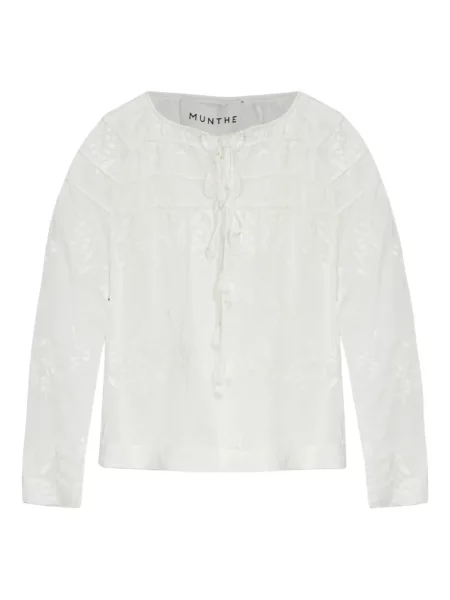 Bluză Munthe cu șireturi din dantelă