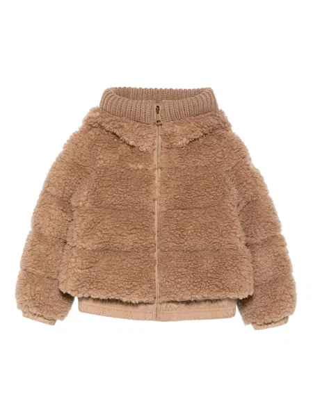 Kurtka dziecięca Moncler Enfant brązowa