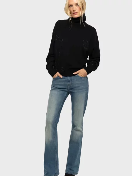 Кашемировая водолазка Zadig&voltaire для гольфа черная