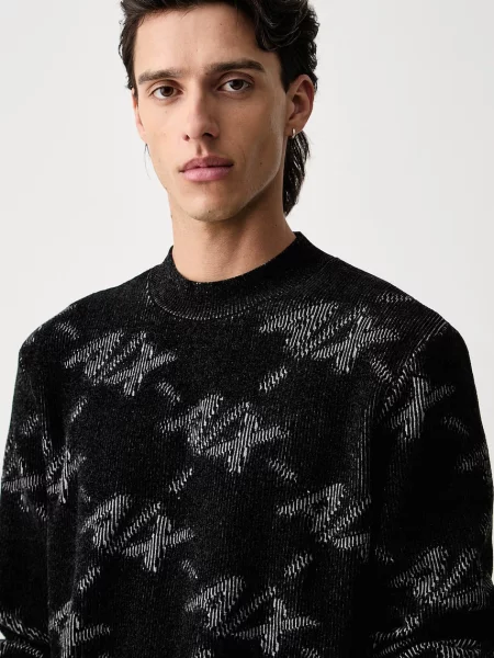 Armani Exchange pulóver férfi fekete