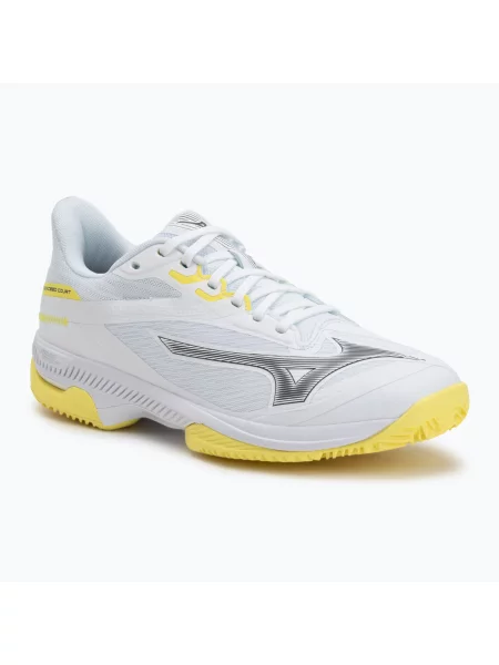 Кросівки для паделя Mizuno Wave Exceed Court Padel W white/black send/lemon tonic білі