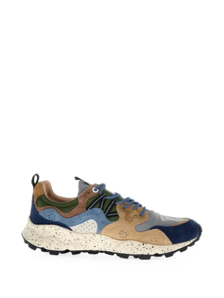 Sneakerși Flower Mountain din piele de căprioară cu model floral