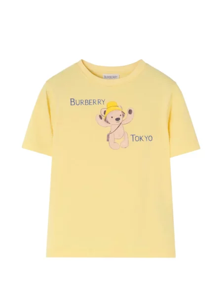 Koszulka dziecięca Burberry żółta
