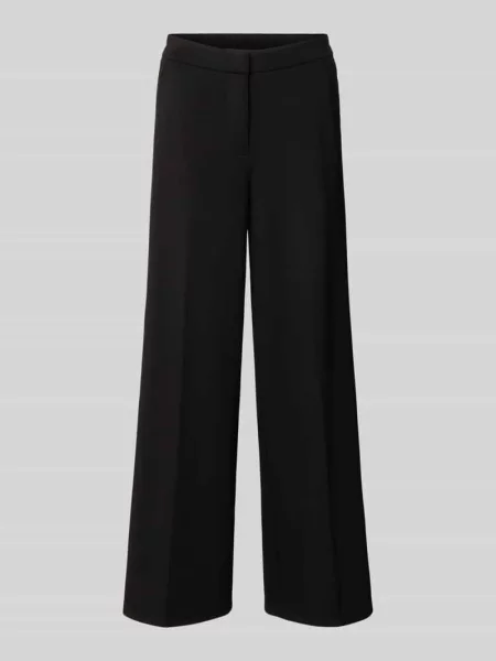 Spodnie o kroju regular fit o szerokości z mieszanki modalu model BELLIS' Vero Moda czarne