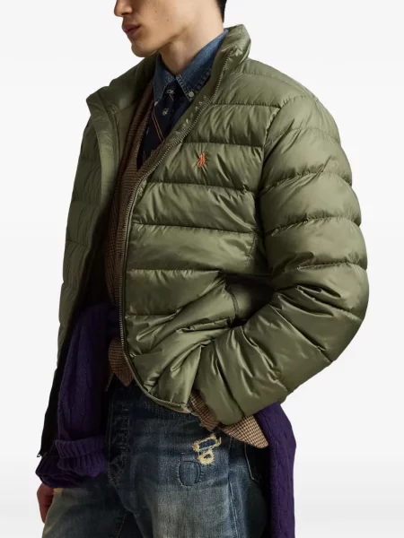 Mănuși Polo Ralph Lauren din piele de căprioară cu șireturi cu vârf închis albastru