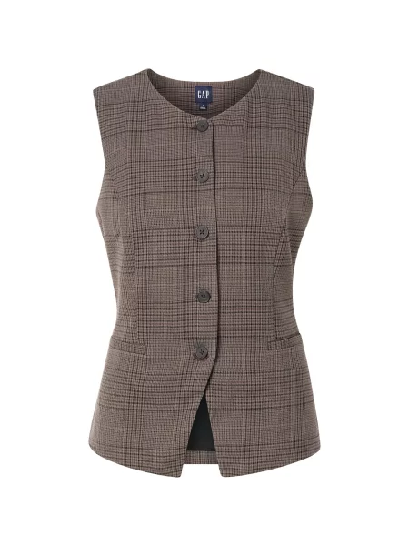 GAP Vestă de costum / deschis / închis maro