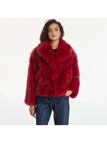 Kabát Desigual Crudelia Coat Red S červený