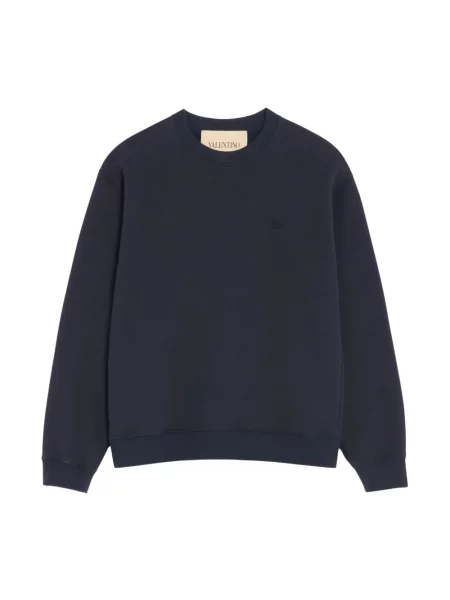 Bluza Valentino z dżerseju niebieska