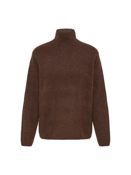 Dzianinowy sweter Ichi brązowy