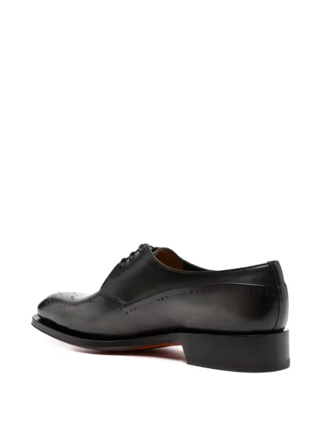 Brogues Santoni din piele gri