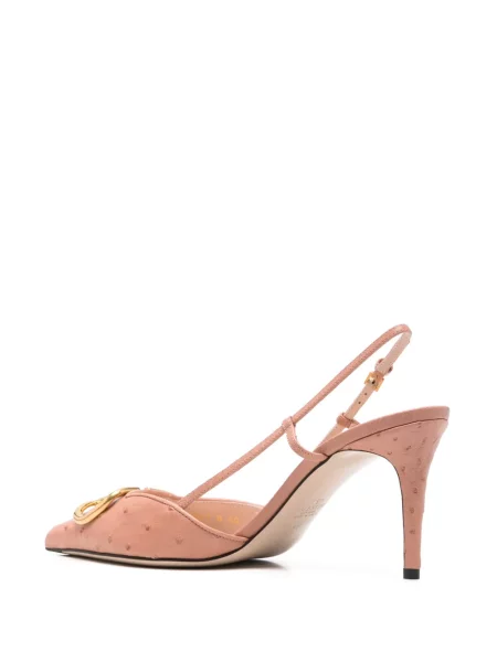 Pantofi cu toc Valentino Garavani slingback roz
