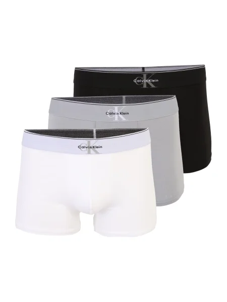Calvin Klein Underwear Boksarice siva / črna off-bela bela