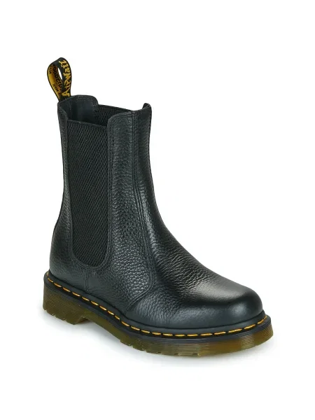 Botine chelsea Dr. Martens din piele cu toc plat negru