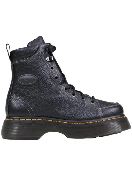 Dr. Martens cizme de piele Buzz 8i cu platforma negru