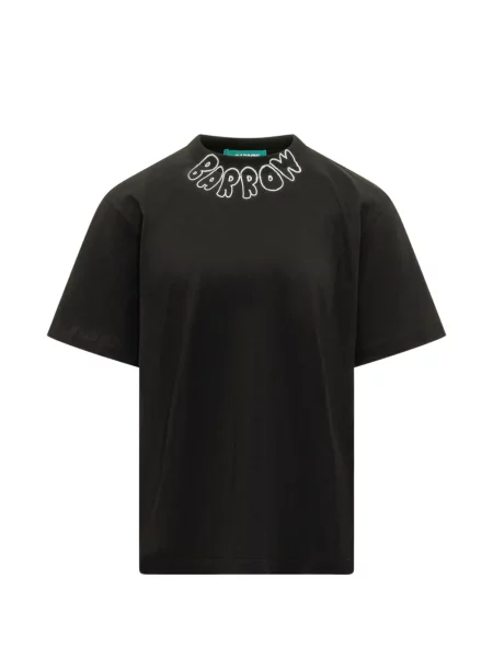 Tricou Barrow cu imagine cu decolteu rotund negru