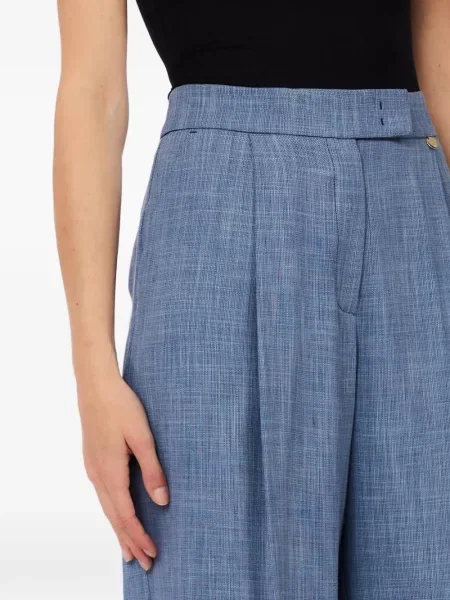 Pantaloni Liu Jo plisate albastru